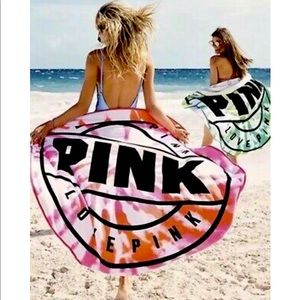 NWT Victoria’s Secret Round Beach Towel